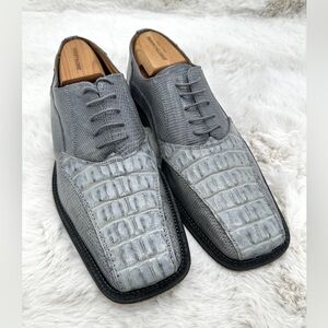 David Eden Mens Genuine Alligator Lizard Shoes 10.5 Men’s oxfords